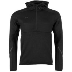 Bluza treningowa zapinana do połowy Stanno Plaza. Czarne bluzy z kapturem STANNO, m, bez wzorów, z tkaniny, z kapturem. Za 317.50 zł.