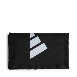 Portfel adidas. Czarne portfele Adidas, bez wzorów. Za 49.99 zł.