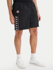 Kappa Szorty sportowe 322B8GW Czarny Comfort Fit. Czarne krótkie spodenki sportowe Kappa, m, bez wzorów, z syntetyku. Za 179.99 zł.