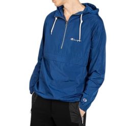 Kurtka turystyczna męska Champion Blouson. Niebieskie kurtki Champion, m, bez wzorów, z poliesteru, bez kaptura. Za 282.70 zł.