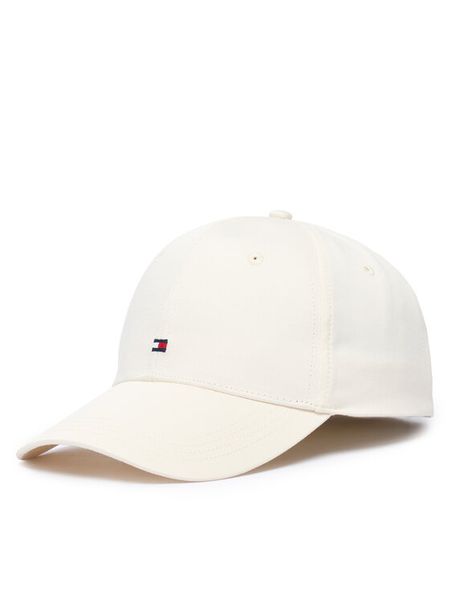 Tommy Hilfiger Czapka z daszkiem Th Flag AM0AM13008 Kremowy. Białe czapki z daszkiem Tommy Hilfiger, bez wzorów, z bawełny. Za 169.99 zł.