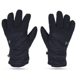 Rękawiczki zimowe męskie ocieplane wodoodporne Under Armour. Czarne rękawiczki Under Armour, na jesień, bez wzorów. Za 167.99 zł.