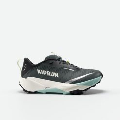 Buty do biegania w terenie męskie Kiprun Kipsummit. Zielone buty do biegania KIPRUN, bez wzorów, bez zapięcia, do biegania. Za 399.96 zł.