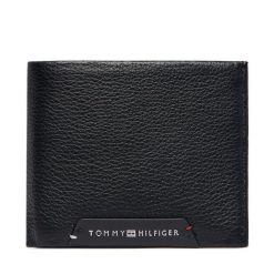 Portfel Tommy Hilfiger. Czarne portfele Tommy Hilfiger, bez wzorów. Za 249.99 zł.