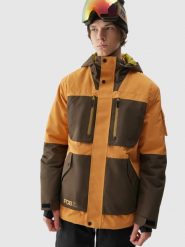4F Kurtka snowboardowa membrana 15000 męska - pomarańczowa XL. Brązowe kurtki narciarskie i snowboardowe 4F, m, bez wzorów, narciarskie. W wyprzedaży za 399.99 zł.