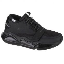 Buty do chodzenia męskie Skechers Air Cushioning Mega. Czarne buty sportowe casual Skechers, bez wzorów, z gumy, bez zapięcia. Za 449.00 zł.