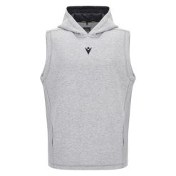 Bluza bez rękawów Macron Remi. Szare bluzy z kapturem Macron, m, bez wzorów, z dżerseju, z kapturem. Za 319.50 zł.