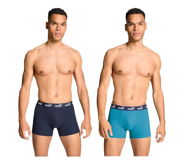 Bokserki majtki męskie Puma 2-Pack. Czarne bokserki Puma, l, bez wzorów, z bawełny. Za 59.00 zł.