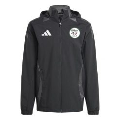 Kurtka dresowa zewnętrzna Algérie 2025. Czarne kurtki Adidas, l, bez wzorów, z dresówki, bez kaptura. Za 387.00 zł.