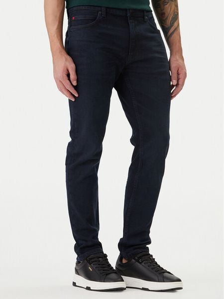 HUGO Jeansy 50517493 Granatowy Extra Slim Fit. Niebieskie jeansy Hugo, m. Za 449.99 zł.
