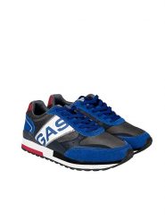 Gas Sneakersy "Yohn SDX" | GAM223917 | Yohn SDX | Mężczyzna | Granatowy. Niebieskie buty sportowe casual Gas, bez wzorów, ze skóry ekologicznej, bez zapięcia. W wyprzedaży za 219.00 zł.