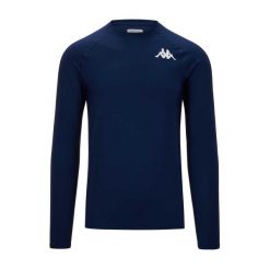 Koszulka z długim rękawem Kappa Vurbat. Niebieskie bielizna termoaktywna Kappa, bez wzorów, bez ramiączek, na fitness i siłownię. Za 211.50 zł.