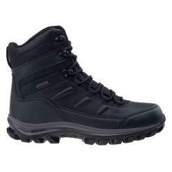 Buty trekkingowe zimowe męskie Elbrus Spike Mid Wp - czarne, Rozmiar buta 41. Czarne buty trekkingowe ELBRUS, na zimę, bez wzorów, bez zapięcia. W wyprzedaży za 249.99 zł.