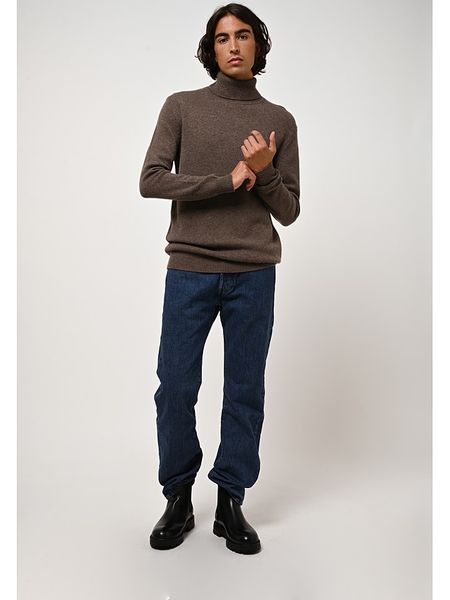 AUTHENTIC CASHMERE Kaszmirowy golf "Martin" w kolorze brązowym rozmiar: M. Brązowe golfy AUTHENTIC CASHMERE, m, bez wzorów, z kaszmiru, bez ramiączek. Za 630.99 zł.