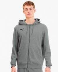 Bluza z kapturem Puma team Goal 23 Casuals. Szare bluzy z kapturem Puma, s, bez wzorów, z bawełny, z kapturem. Za 221.80 zł.