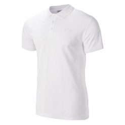 Koszulka polo męska Hi-Tec Romso - biała, Rozmiar M. Białe koszulki polo Hi-tec, m, bez wzorów, z bawełny, bez kołnierzyka, bez ramiączek. W wyprzedaży za 58.99 zł.
