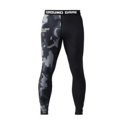 Legginsy do MMA męskie Ground Game Moro 4.0. Szare bielizna termoaktywna GROUND GAME, m, bez wzorów. Za 179.00 zł.
