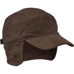 Czapka z daszkiem Solognac 500 ciepła. Brązowe czapki z daszkiem SOLOGNAC, bez wzorów, z polaru. Za 59.99 zł.