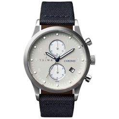 Zegarek "Lansen" w kolorze granatowo-srebrnym. Niebieskie zegarki Triwa, srebrne. W wyprzedaży za 449.95 zł.