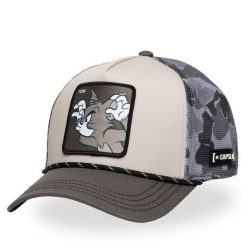 Czapka z daszkiem Capslab. Szare czapki z daszkiem Capslab, bez wzorów. Za 129.99 zł.