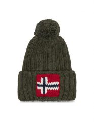 Napapijri Czapka Semiury 5 NP0A4GKB Khaki. Brązowe czapki zimowe Napapijri, bez wzorów. Za 219.99 zł.