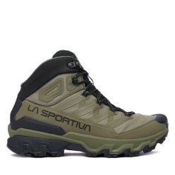 Trekkingi La Sportiva. Zielone buty trekkingowe La Sportiva, bez wzorów, bez zapięcia. Za 999.99 zł.