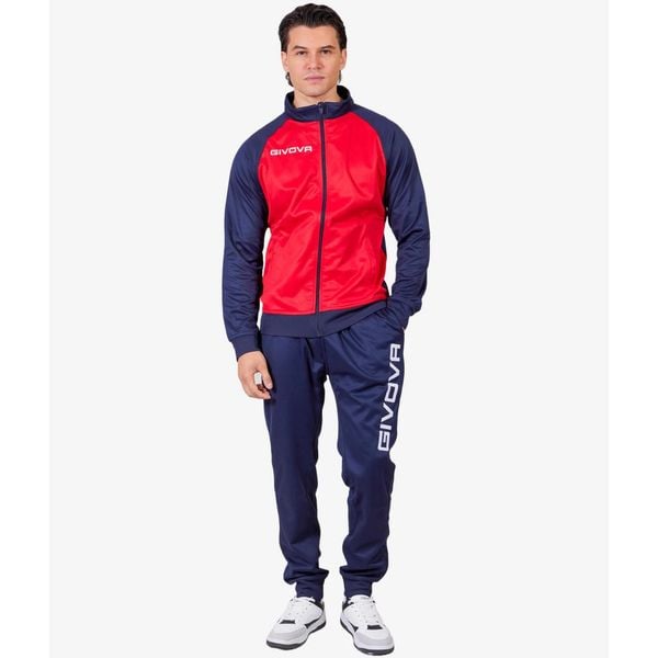 3082 Cuba Dres Rojo/Marino - komplet kurtka i spodnie. Czerwone kurtki 30SEVEN, xs, bez wzorów, z dresówki, bez kaptura. Za 161.50 zł.
