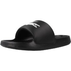 Klapki Lacoste Model Serve Slide 1.0 Kolor Czarny. Czarne klapki LACOSTE, z materiału. Za 219.00 zł.