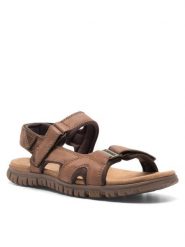 Lasocki Sandały KENNET-01 MB Brązowy. Brązowe sandały Lasocki, z nubiku, bez zapięcia. Za 179.99 zł.