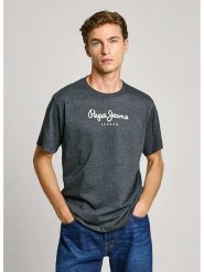 Pepe Jeans Koszulka "Eggo" w kolorze antracytowym rozmiar: S. Czarne bezrękawniki Pepe Jeans, s, bez wzorów, z bawełny, bez kołnierzyka, bez ramiączek. Za 61.89 zł.