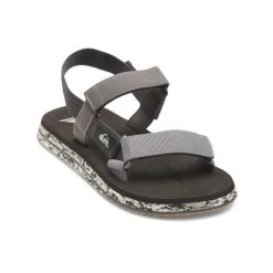 Sandały sportowe dla Mężczyzn MONKEY CAGED. Szare sandały Quiksilver, z gumy, bez zapięcia. Za 199.00 zł.