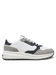 Tommy Hilfiger Sneakersy FM0FM05216 Biały. Białe buty sportowe casual Tommy Hilfiger, bez wzorów, ze skóry, bez zapięcia. Za 419.99 zł.