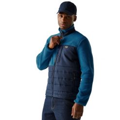 Męska Kurtka Hybrydowa Frankie Borg Z Pełnym Zamkiem Błyskawicznym. Czarne kurtki Regatta, m, bez wzorów, z materiału, bez kaptura. Za 348.99 zł.