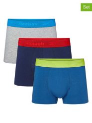 Reebok Bokserki (3 pary) "Vickers" w różnych kolorach rozmiar: L. Bokserki Reebok, l, bez wzorów. Za 56.99 zł.