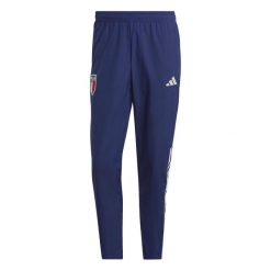 Spodnie Adidas Włochy Figc Pre Pnt Dorosłych. Niebieskie spodnie treningowe długie Adidas, s, bez wzorów, z poliamidu. W wyprzedaży za 252.90 zł.