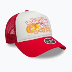 Czapka z daszkiem New Era Foam Trucker. Czerwone czapki z daszkiem New Era, na zimę, bez wzorów. Za 119.99 zł.