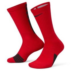 Skarpety męskie nike elite crew socks university red. Czerwone skarpety Nike, bez wzorów. Za 49.00 zł.