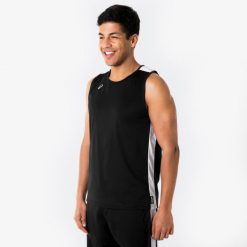 Koszulka do koszykówki bez rękawów unisex Tank 100. Białe bezrękawniki KIPSTA, xs, bez wzorów, z materiału, bez kołnierzyka, bez ramiączek. Za 29.99 zł.