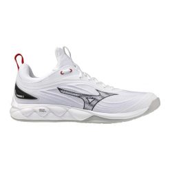 Buty halowe Mizuno Wave Luminous. Białe buty do biegania Mizuno, bez wzorów, bez zapięcia, do biegania, mizuno wave. Za 633.45 zł.