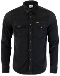LEE MĘSKA KOSZULA WESTERN SHIRT BLACK L643MR01. Czarne koszule Lee, l, bez wzorów, bez kołnierzyka, bez ramiączek. Za 239.99 zł.