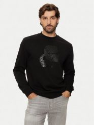 KARL LAGERFELD Bluza 705039 544910 Czarny Regular Fit. Czarne bluzy KARL LAGERFELD, m, bez wzorów, z bawełny, bez kaptura. Za 799.99 zł.