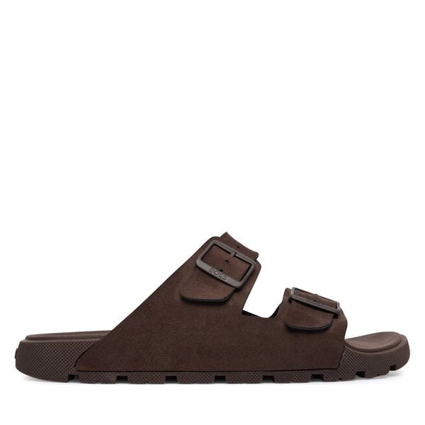 Klapki BOSS. Brązowe klapki Boss. Za 449.99 zł.