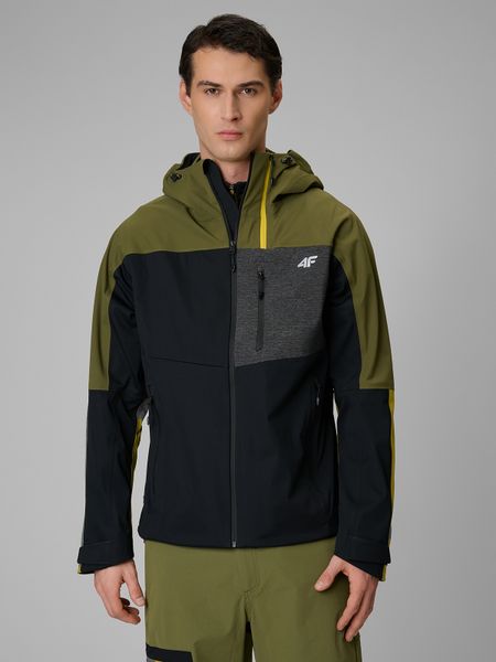 4F Kurtka softshell wiatroodporna membrana 10000 męska - khaki XL. Brązowe kurtki 4F, l, bez wzorów, z materiału, bez kaptura. Za 699.99 zł.