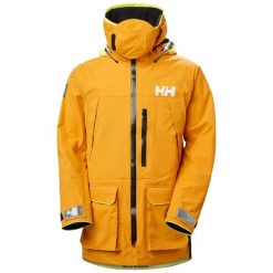 Kurtka wodoodporna Helly Hansen Aegir Ocean. Żółte kurtki przeciwdeszczowe Helly Hansen, bez wzorów, bez kaptura. W wyprzedaży za 4,767.00 zł.