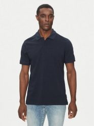 Scotch & Soda Polo 179201 Granatowy Regular Fit. Niebieskie koszulki polo Scotch & Soda, m, bez wzorów, z bawełny, bez kołnierzyka, bez ramiączek. Za 159.99 zł.