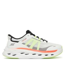 Buty do biegania Skechers. Białe buty do biegania Skechers, bez wzorów, bez zapięcia, do biegania. Za 359.99 zł.