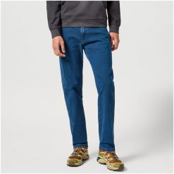 WRANGLER MĘSKIE SPODNIE JEANSOWE FRONTIER BLUE GREY 112355017 W16V017416. Niebieskie jeansy Wrangler, l. Za 229.99 zł.