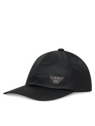 Emporio Armani Czapka z daszkiem EM001962 AF13454 UC001 Czarny. Czarne czapki z daszkiem Emporio Armani, bez wzorów, z materiału. Za 319.99 zł.