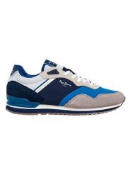 Pepe Jeans FOOTWEAR Sneakersy "London" w kolorze niebiesko-błękitno-beżowym rozmiar: 45. Brązowe buty sportowe casual Pepe Jeans FOOTWEAR, bez wzorów, z jeansu, bez zapięcia. Za 152.99 zł.