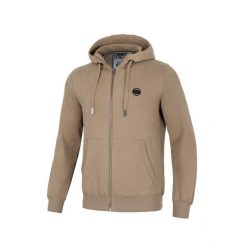 Spodnie męskie Hatton. Brązowe bluzy PITBULL, m, bez wzorów, z kapturem. W wyprzedaży za 207.90 zł.
